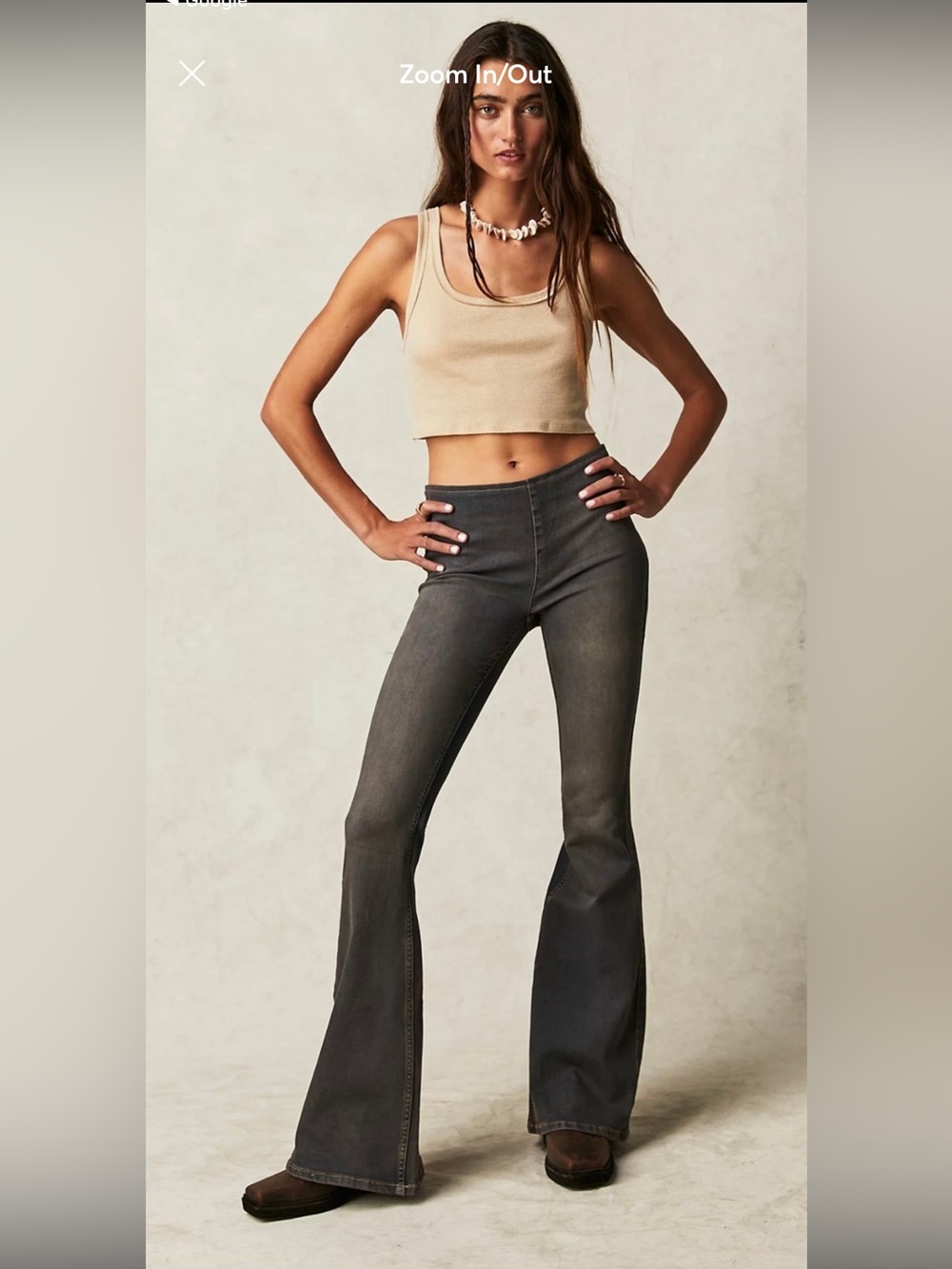 NWT We The Free Penny Pull On Mid Rise Flare Leg